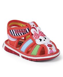 Cute Walk by Babyhug Bunny Printed Slip On Water Shoes - Orange main image 1