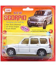 red scorpio toy car