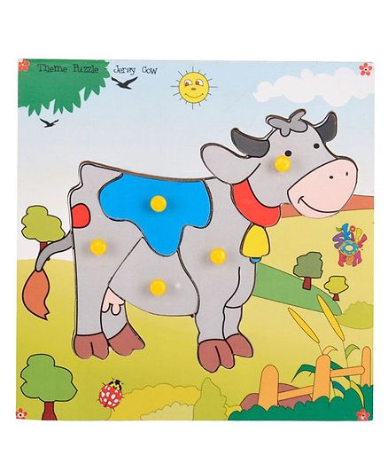 Skillofun Theme Wooden Puzzle Standard - Cow