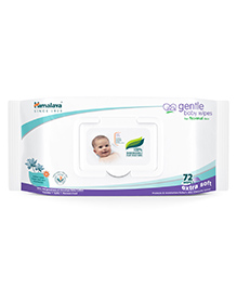 Himalaya Gentle Baby Wipes 72 Pieces 72 Pieces, With herbs and Indian Lotus combination to keep baby's skin...