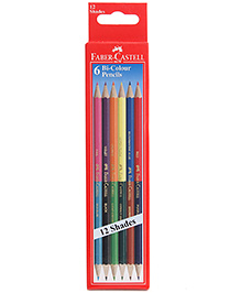 Faber Castell 6 Bi Colour Pencils 12 shades, Advantages of two different shades in one pencil