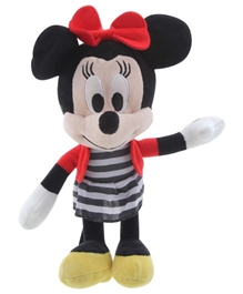 Disney Minnie In Sailor Outfit Soft Toy 8 Inches Minnie in a pretty stripe dress, cute details and a squishy tummy