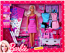 Barbie Dress Up Activity Doll Set 3 Years+, Fun mixing 'n matching these cute looks for Barbie doll and...