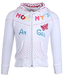SportKing Full Sleeves Hooded Jacket With Embroidery Size 16, 6 - 12 Months, Will keep your little girl warm this winter