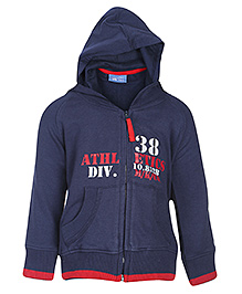 Athletics Print 9 - 12 Months, Comfortable and stylish full sleeves hooded jacket for...