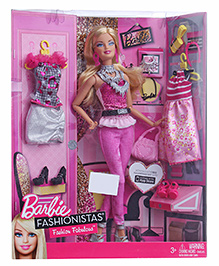 Barbie Fashionistas Fashion Fabulous 3 Years+, 28 cm, Girls can create fashionable looks for Barbie