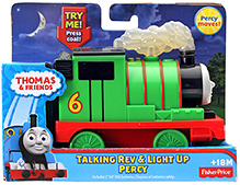 Thomas And Friends Talking Rev And Light Up Percy Train Engine 18 Months+, 13 X 5.5 X 10 cm, Press the handle to hear fun sounds and...