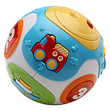 Six Vehicle Sound And Nine Melody 6 Months and above, 50 cm, Six vehicle shape button and three number...