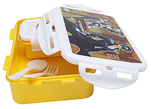 Krrish Lock And Seal 550 Yellow Lunch Box Set Set of 4, 11.5 x 17.5 x 5.3 cm, Durable plastic lunch box with air tight...