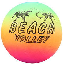 Fab N Funky Multicolor Football - Beach Volley Print