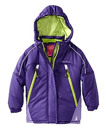 Rugged Bear Baby Girls Purple Color Block Winter Snow Ski Jacket Coat Size 12 to 24 Months, Warm and comfortable jacket for your little one