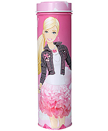 Barbie Graphic Printed Pencil Box 5 x 5.5 x 20 cm, Super cool and stylish heart shape pencil box for kids