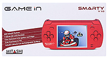 Mitashi Red Game In Smarty Hand Held Gaming Console 15 x 7 x 3 cm, Version 1.0, Handheld gaming preloaded with 300...