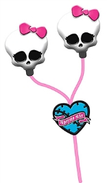 Monster High Molded Character Earphones Listen to music in Monster style with this ear phones