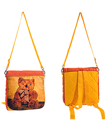 Swayam Digitally Printed Kids Backpack With Zipper Closing