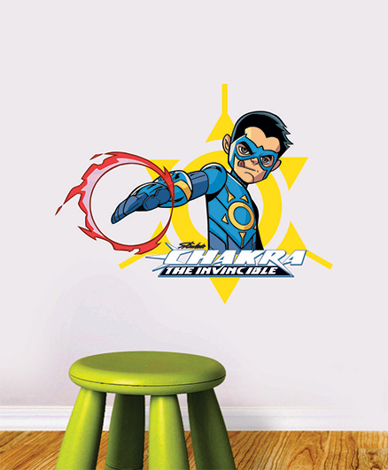 Chipakk Chakra The Invincible Wall Sticker Blue Yellow Red - Medium