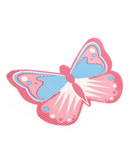 Butterfly Shaped EVA Table Mat - Blue Pink