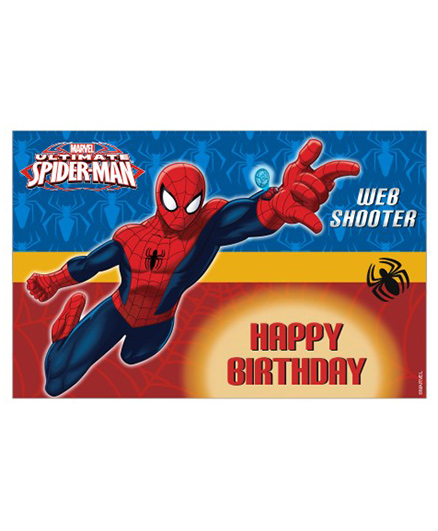 Marvel Spiderman Table Mats Pack of 6 - Blue Red