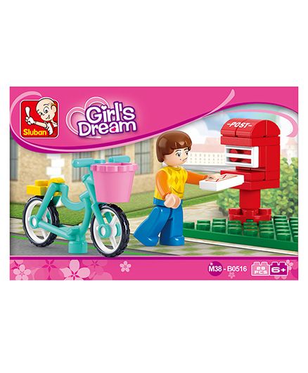 Sluban Girls Dream Letter Delivery Blocks Game - Multi Color