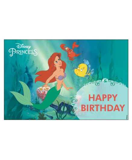 Disney Ariel The Mermaid Table Mats Pack of 6 - Green