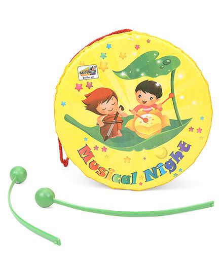 Mansaji Toy Drum Set Floral Print - Multi Color
