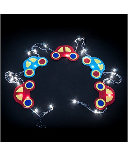 Li'll Pumpkins Car Design Handcrafted Led Lights - Multicolour