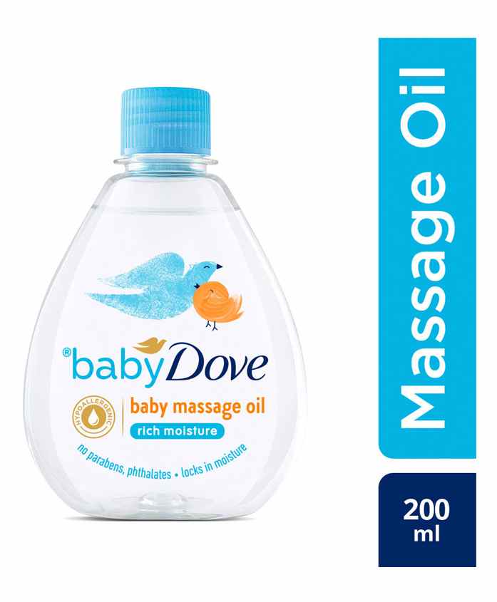 Baby Dove Rich Moisture Baby Massage Oil - 200 Ml