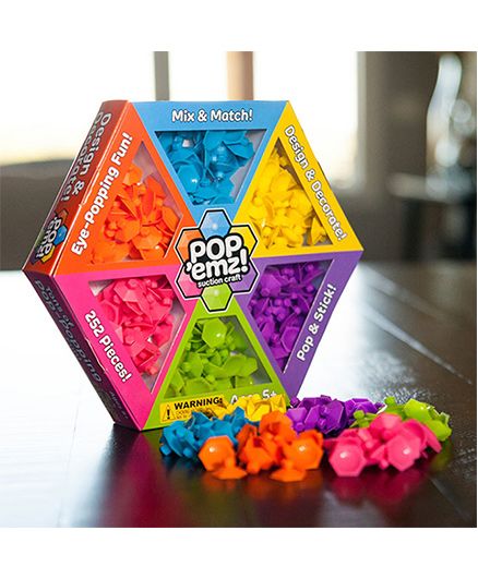 Fat Brain Toys Pop Em'z Suction Craft Set - Multicolour