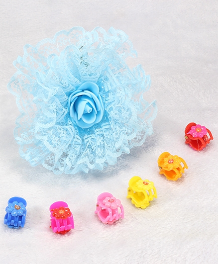 Pihoo Hair Clip & Butterfly Clip Combo - Multicolor & Blue