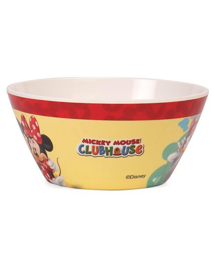 Disney Cone Bowl Mickey & Friends Print - White Red 