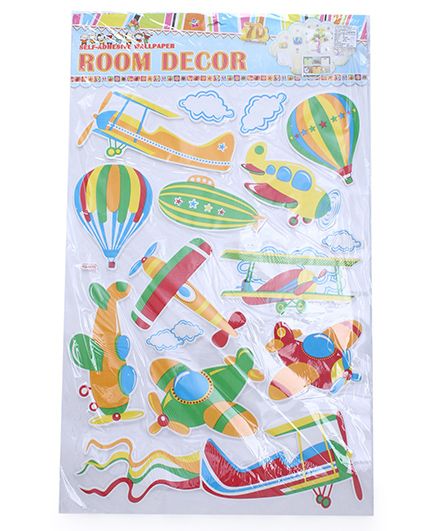 Air Transport Theme Room Decor Sticker - Multi Color