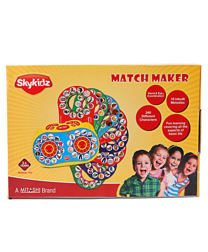 Skykidz Match Maker Musical Learning Toy - Yellow & Blue