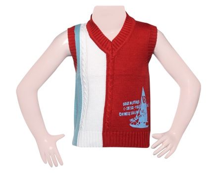 Sleeveless Sweater - Red