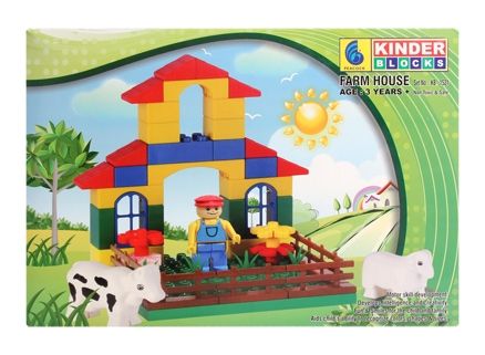 Peacock Kinder Blocks - Farm House