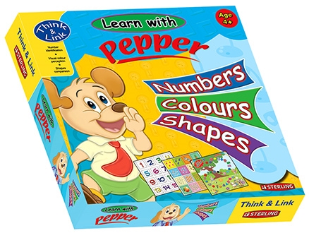 Sterling Learn With Pepper Number Colour And Shapes - 2 Games In 1