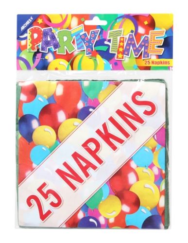 Archies Party Time Paper Napkin - Green