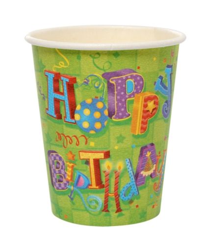 Archies Party Time Cups - Happy Birthday