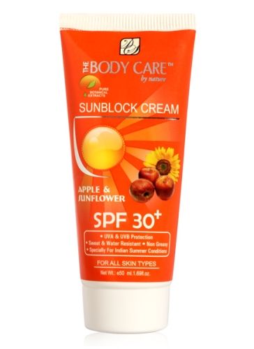 The Body Care Sunblock Cream - With Apple & Sunflower