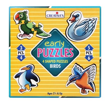 Creative's - Early Puzzles - 4 Shaped Puzzles Birds