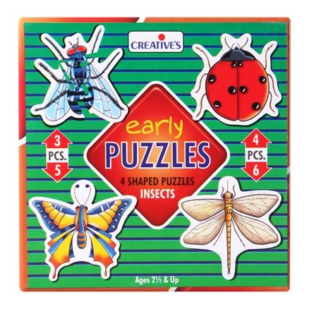 Creative's - Early Puzzles - 4 Shaped Puzzles Insects