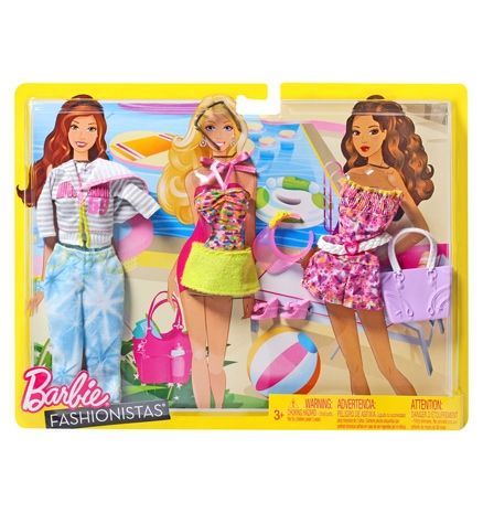 Barbie Fashionistas - My Fab Life Fashions - Beach 3 Years +, The Ultimate Fashion Fun For Barbie Doll ...