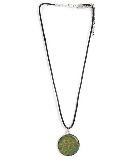 Creation Wildrepublic Necklace With Leopard Print - Green - Free Size