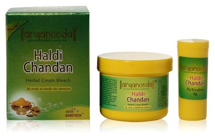 Aryanveda Haldi Chandan Herbal Cream Bleach