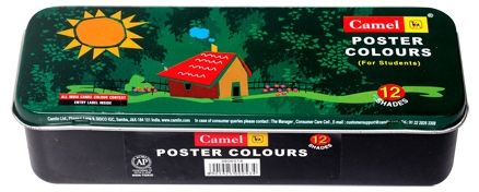 Camel - Poster Colours 12 Shades Of Assorted Poster Colours