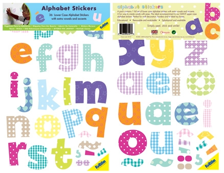 Fun To See - Alphabet Lower Case Sticker
