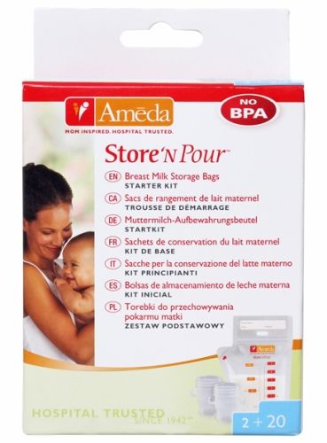Ameda - Store N Pour Breast Milk Storage Bags  
