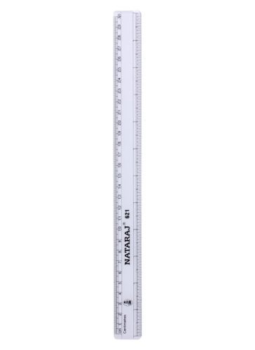 Natraj - 30 Cms Scale 30cms, Accurate Measurements With Bold Markings
