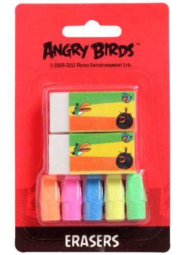 Angry Birds - Erasers Set of 7