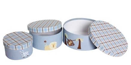 Round Storage Boxes - Safari