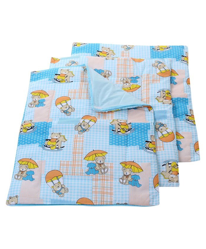 Babyhug Multi Purpose Baby Mat Teddy Bear Print Set Of 4